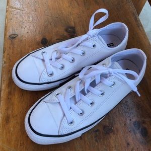 White leather converse